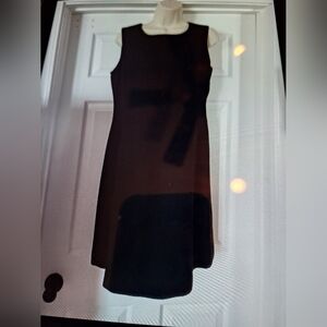 1990s Vintage Classic Black Midi Dress
